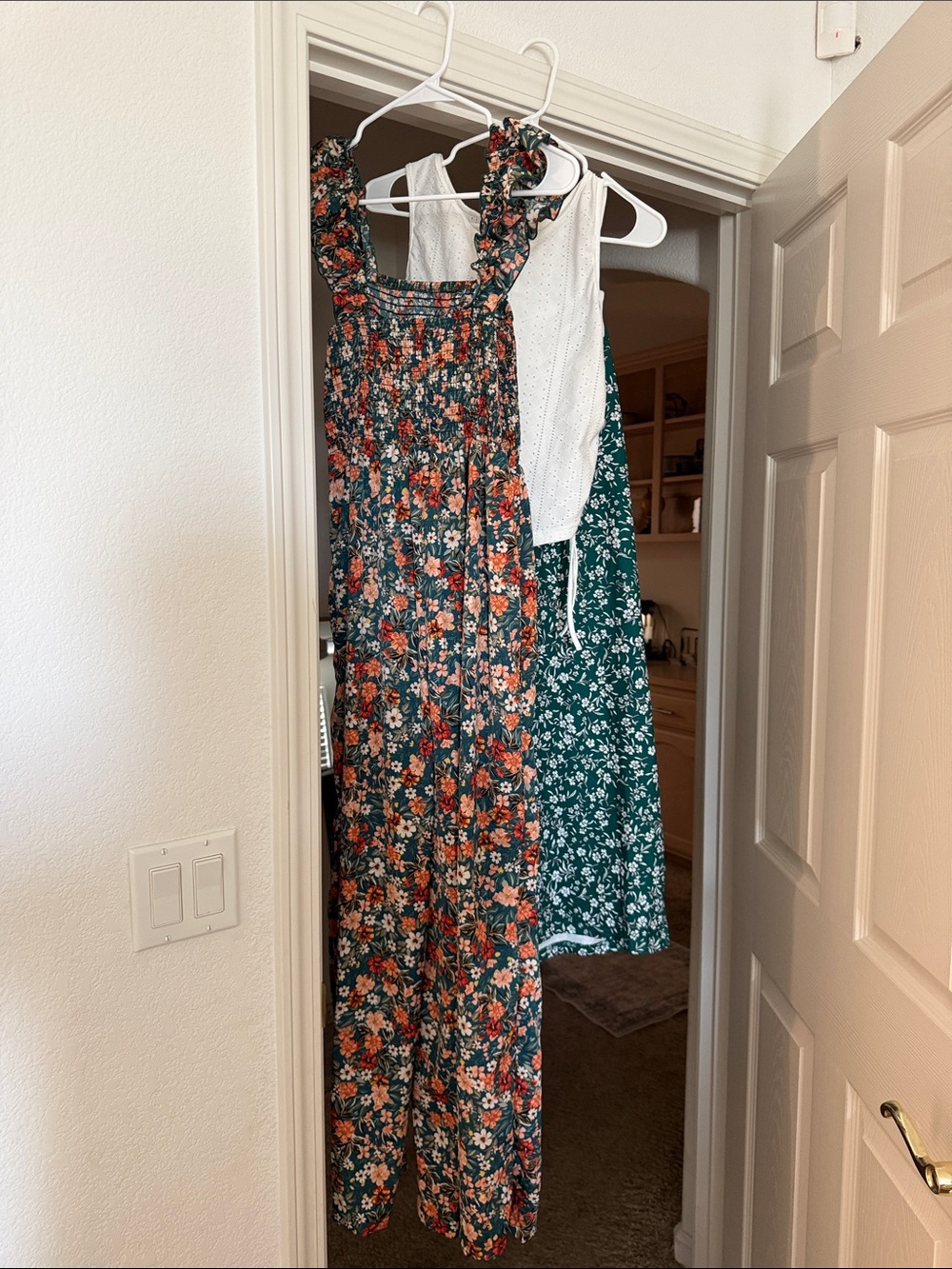 Maternity jumpsuit and skirt with tank